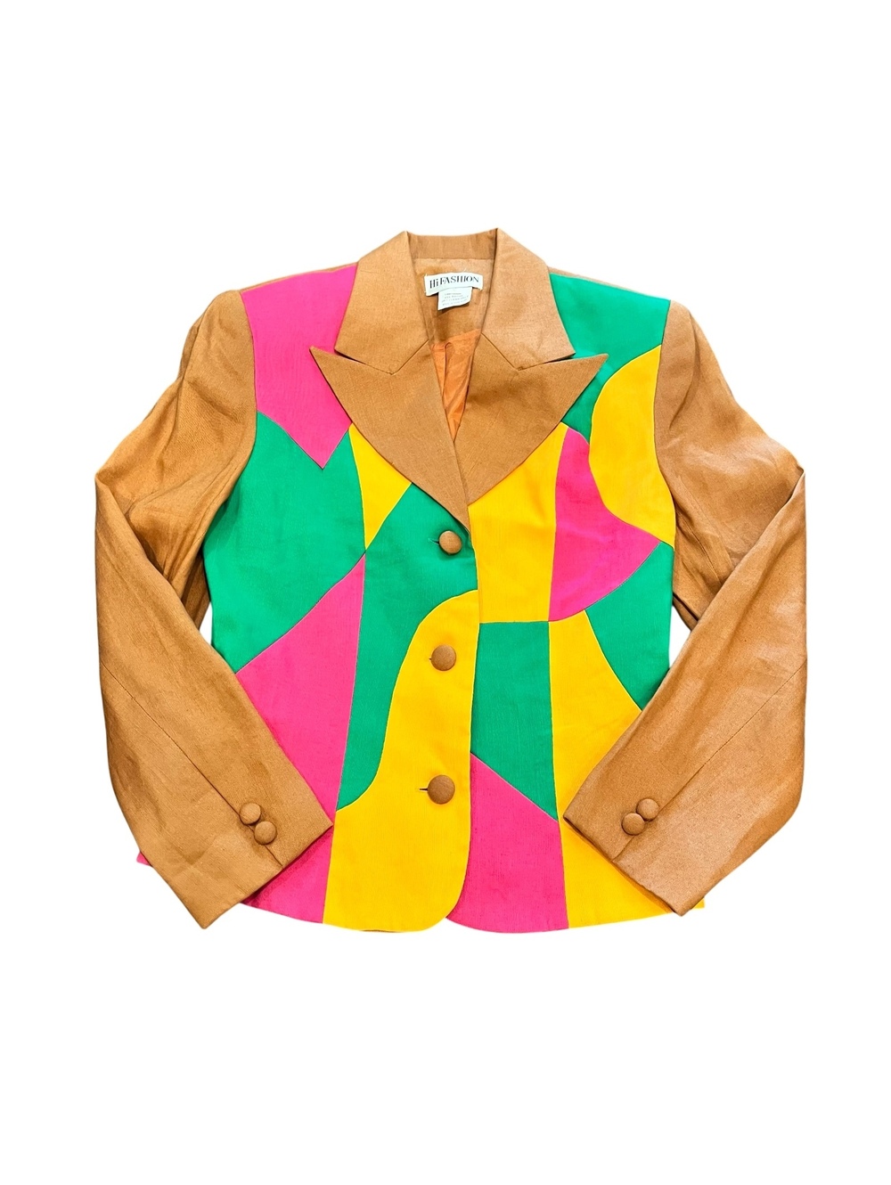 Vintage Hi Fashion 80's color block blazer